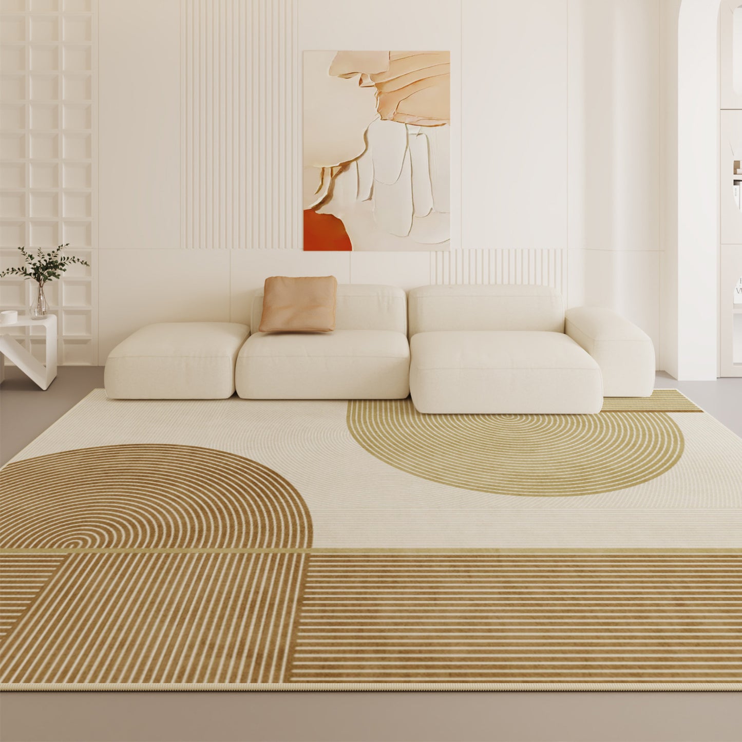 2025 French Minimalist Rug – Waterproof, Easy-Care