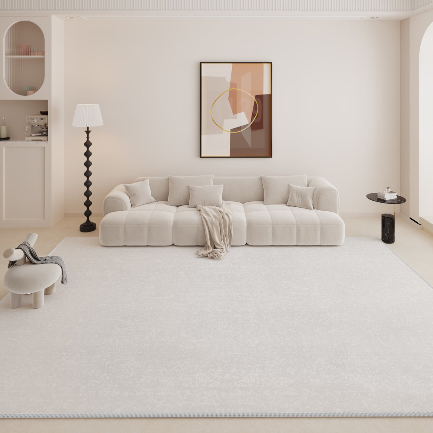 Solid Color Waterproof Carpet – 2025 Luxury Loop Pile Rug