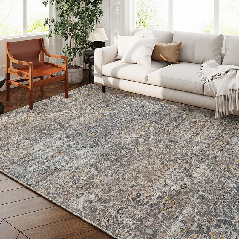 Washable Retro Rug – Faux Cashmere, Vintage Style