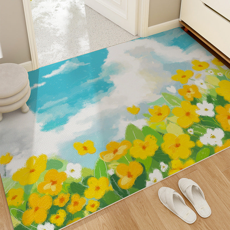 Durable Leather Entry Mat – Customizable PVC Door Mat, Easy Clean