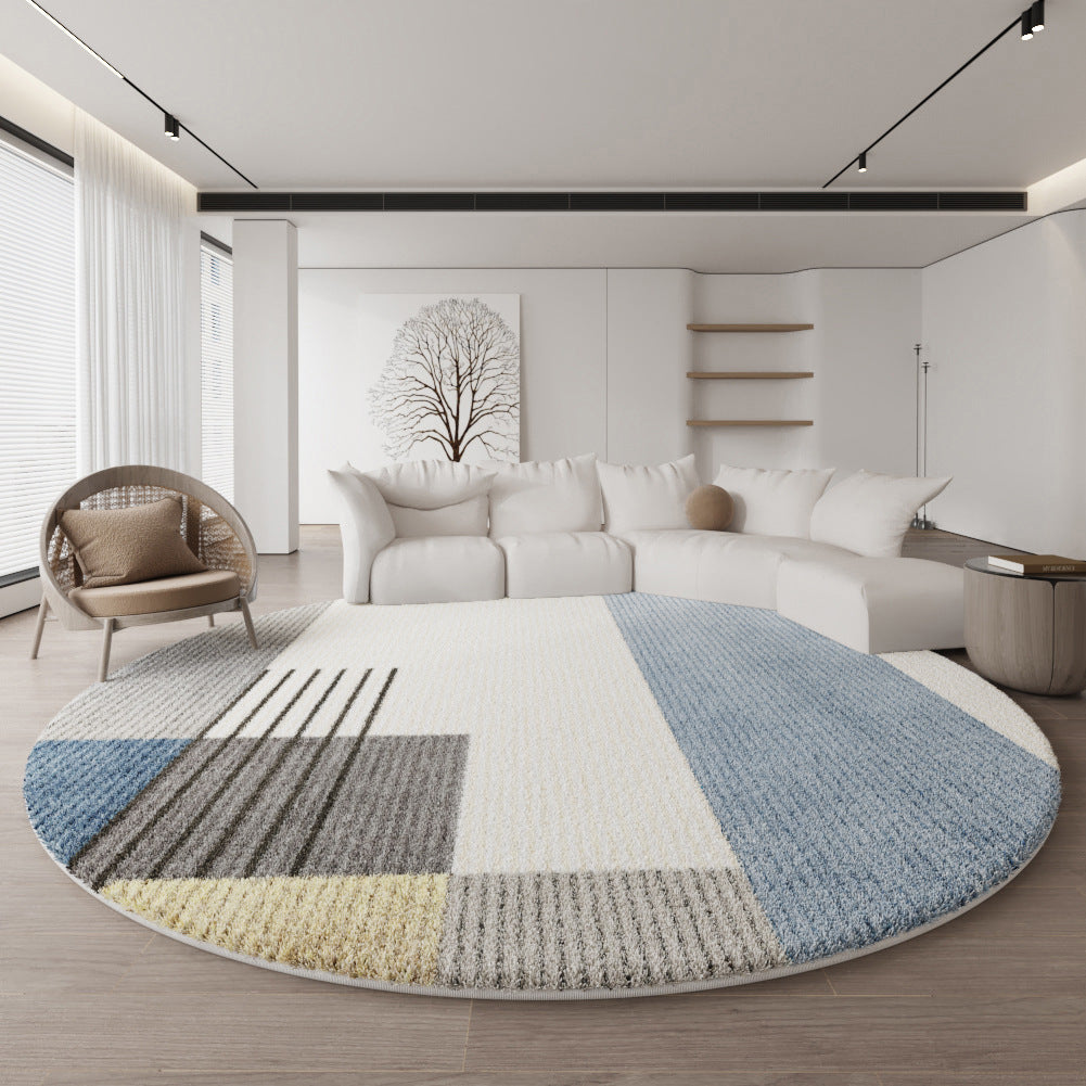 Luxury Round Rug – Minimalist Sofa, Bedroom & Office Mat