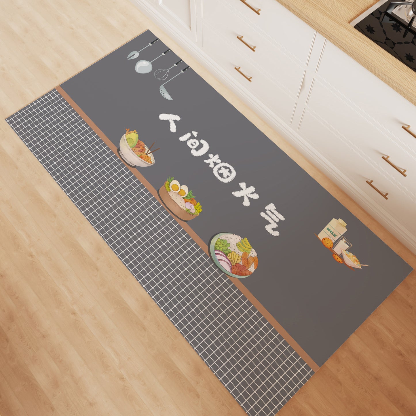 Waterproof & Non-Slip PVC Kitchen Floor Mat – Full Coverage, Easy to Clean