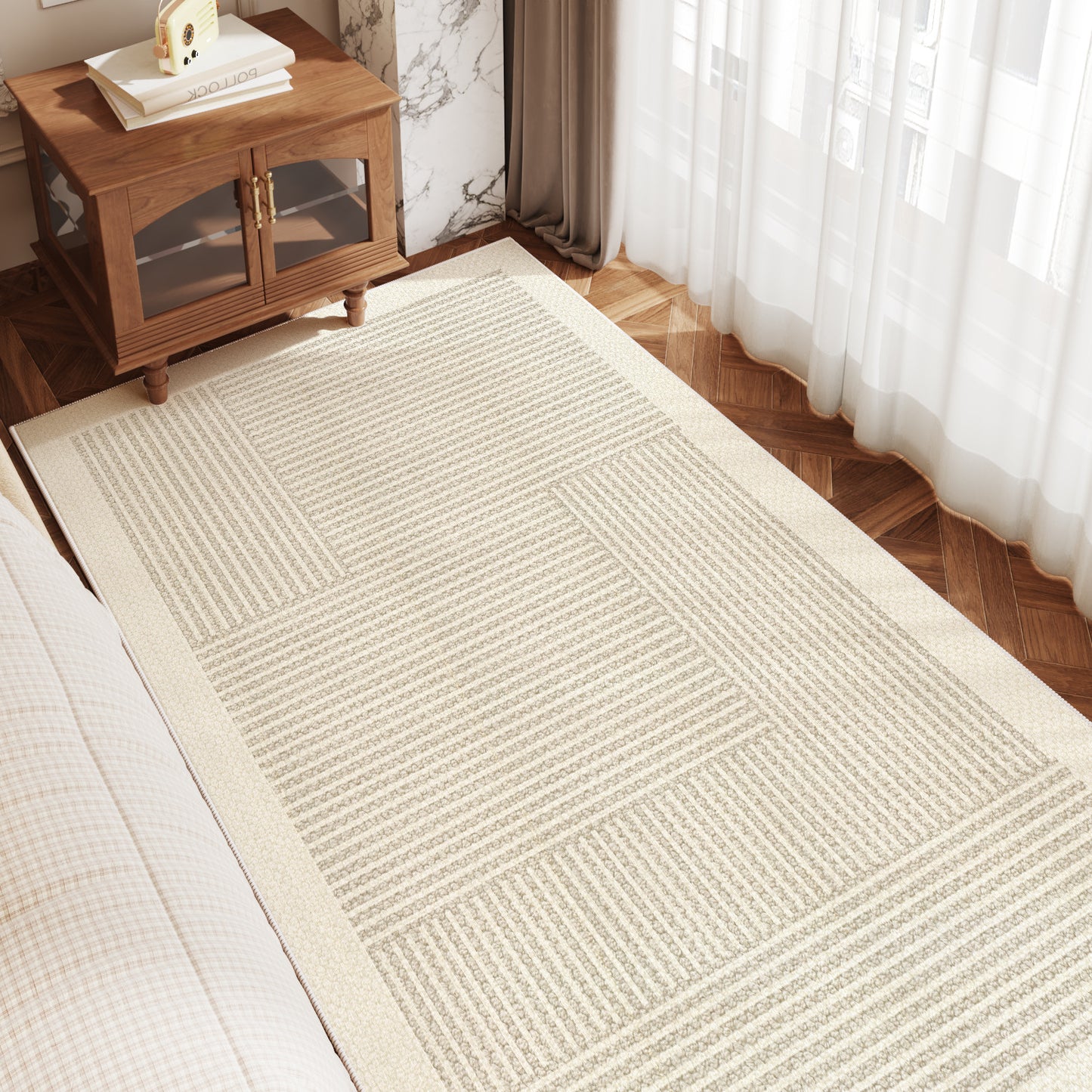 2025 Modern Loop Pile Rug – Full Coverage, Winter Warmth Rug