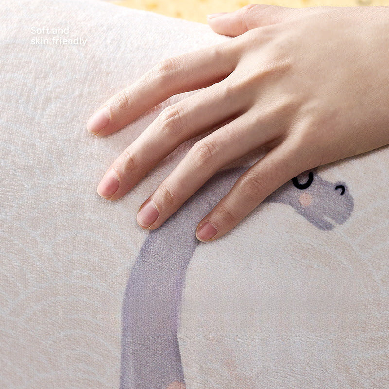 Cute Cartoon Plush Rug – Soft, Stain-Resistant, Non-Slip Bedside Carpet