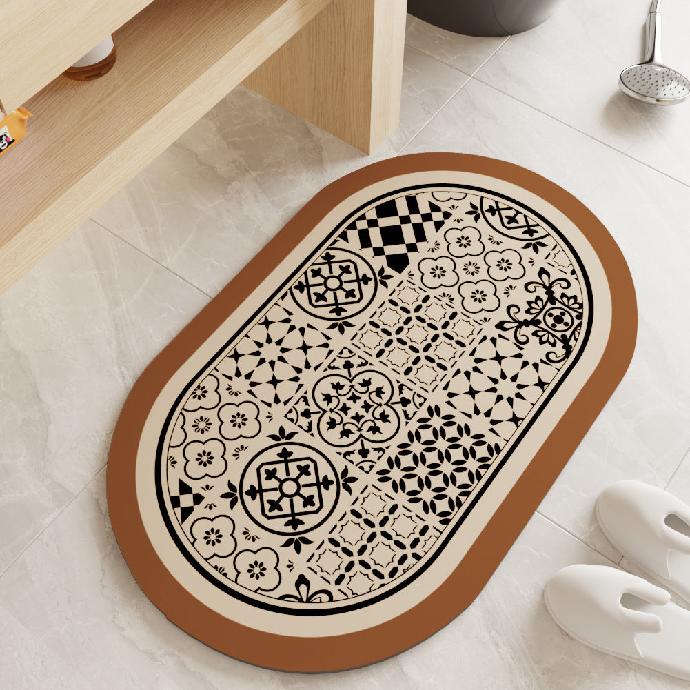 Quick-Dry Non-Slip Diatomaceous Earth Bath Mat – Super Absorbent & Anti-Skid