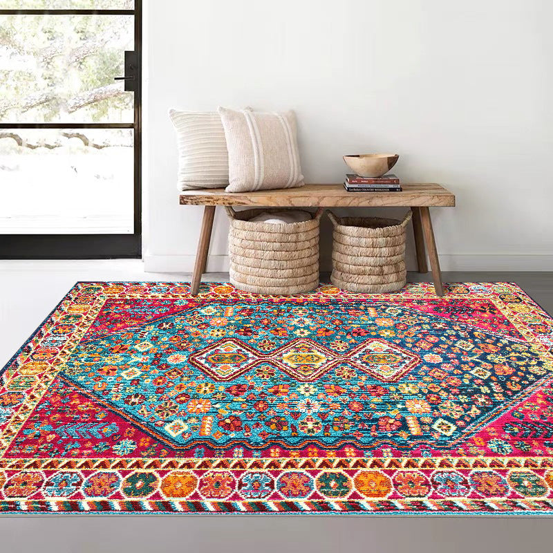 Vintage Boho Rug – Soft Faux Wool American Country Carpet