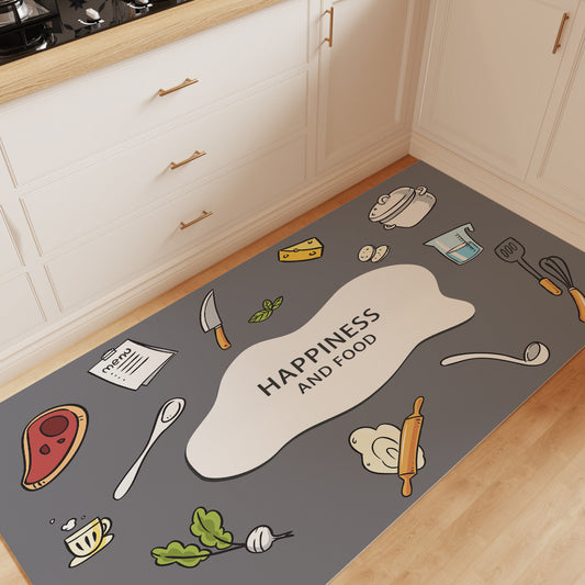 Waterproof & Non-Slip PVC Kitchen Floor Mat – Full Coverage, Easy to Clean