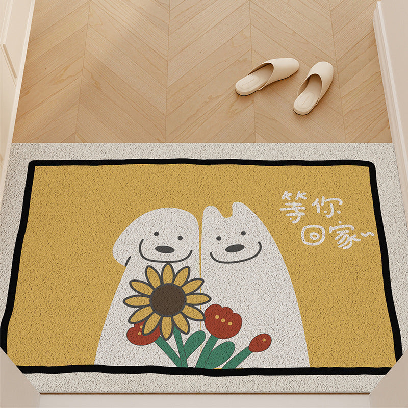 Cute Cartoon Entryway Rug – Non-Slip & Easy-Clean Doormat