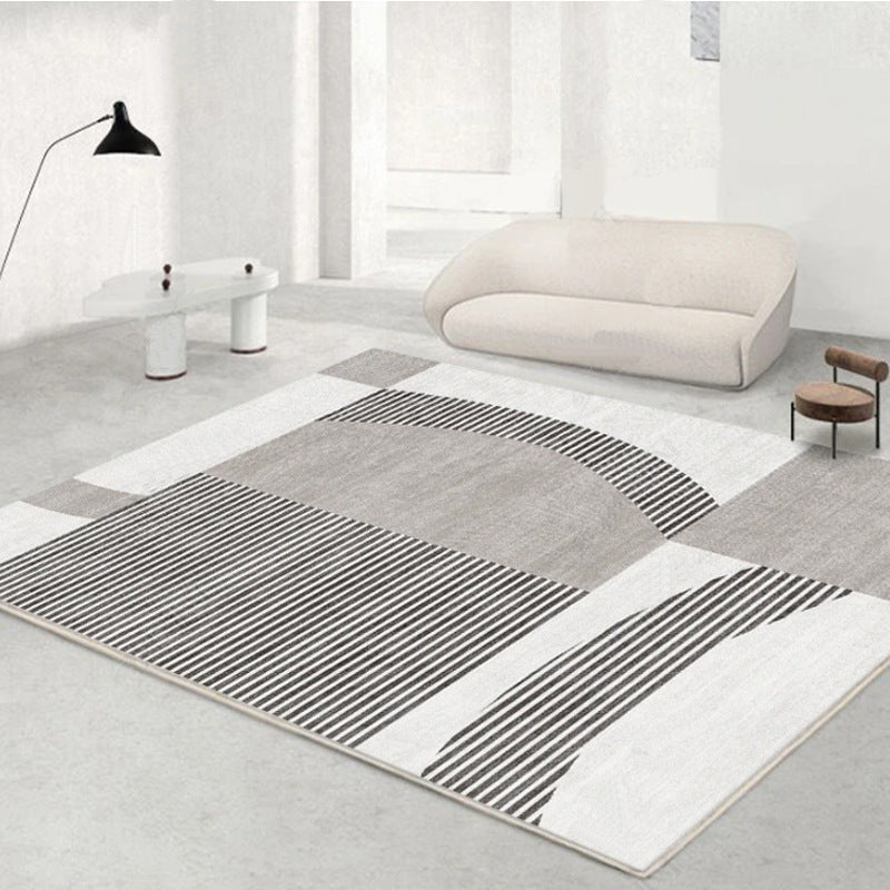 Luxury Line Geometric Rug – Wabi-Sabi Style for Living Room & Bedroom