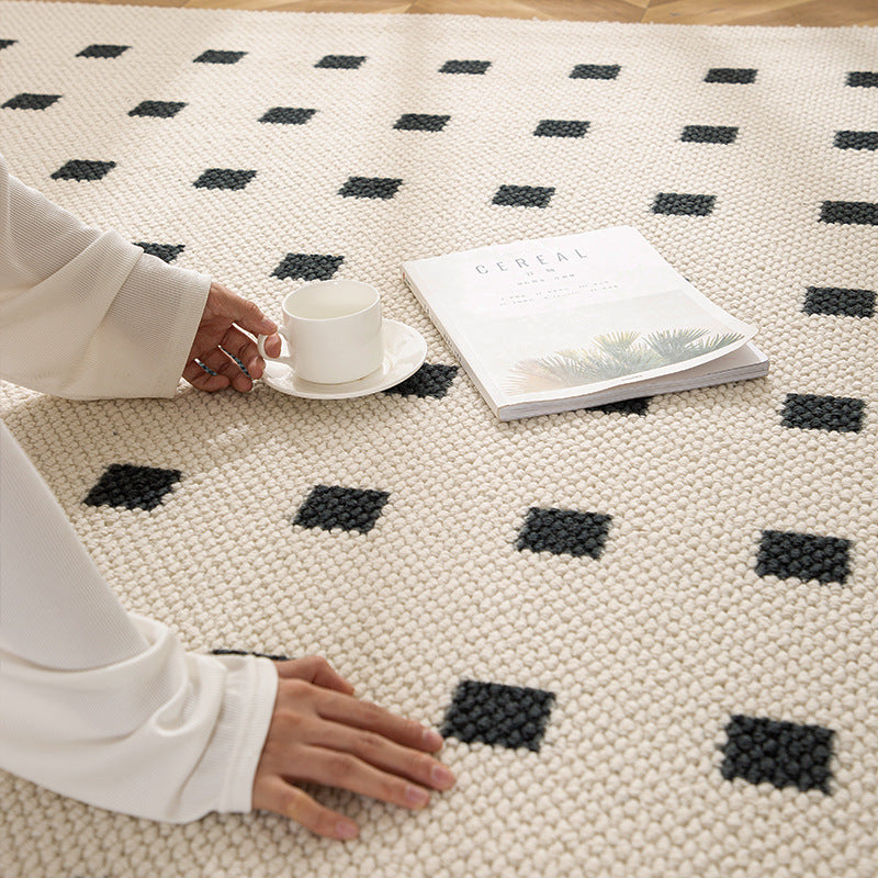 Wool Solid Color Rug – Luxe, Stain-Resistant, Wabi-Sabi Inspired