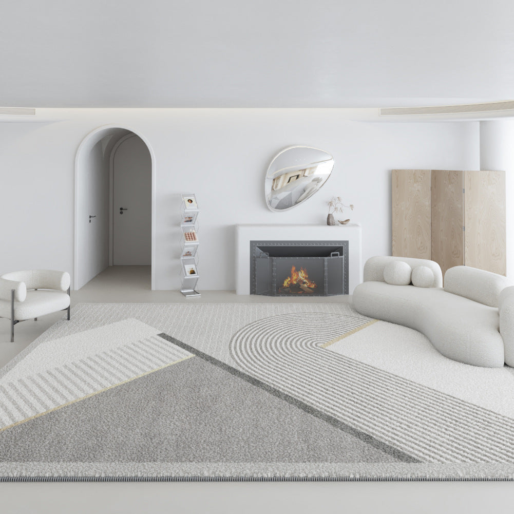 Plush Modern Area Rug – Non-Slip Carpet for Living Room & Bedroom