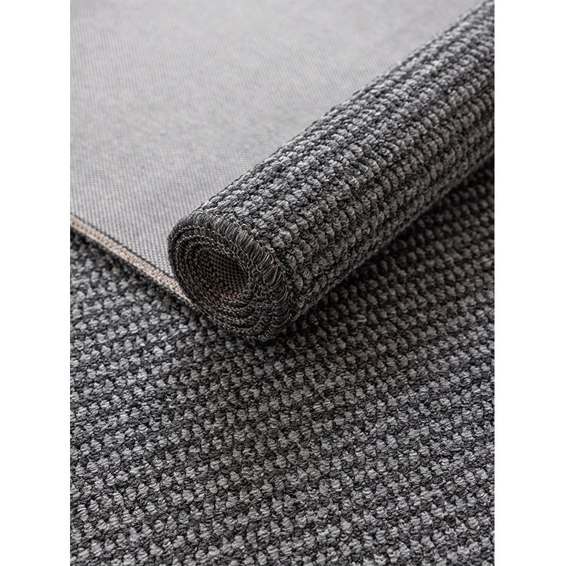 Black Rug – Durable & Easy-to-Clean Faux Jute for Living Room & Bedroom