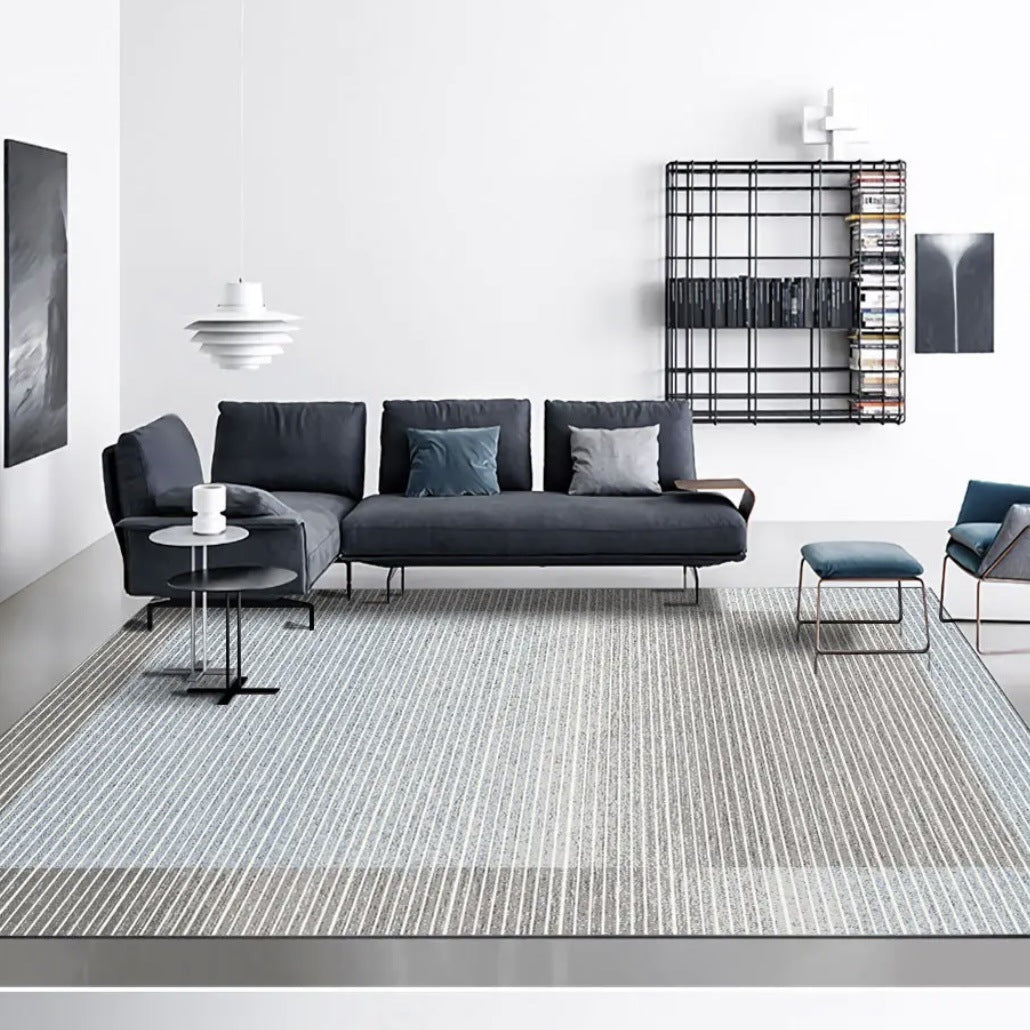 Luxury Line Geometric Rug – Wabi-Sabi Style for Living Room & Bedroom