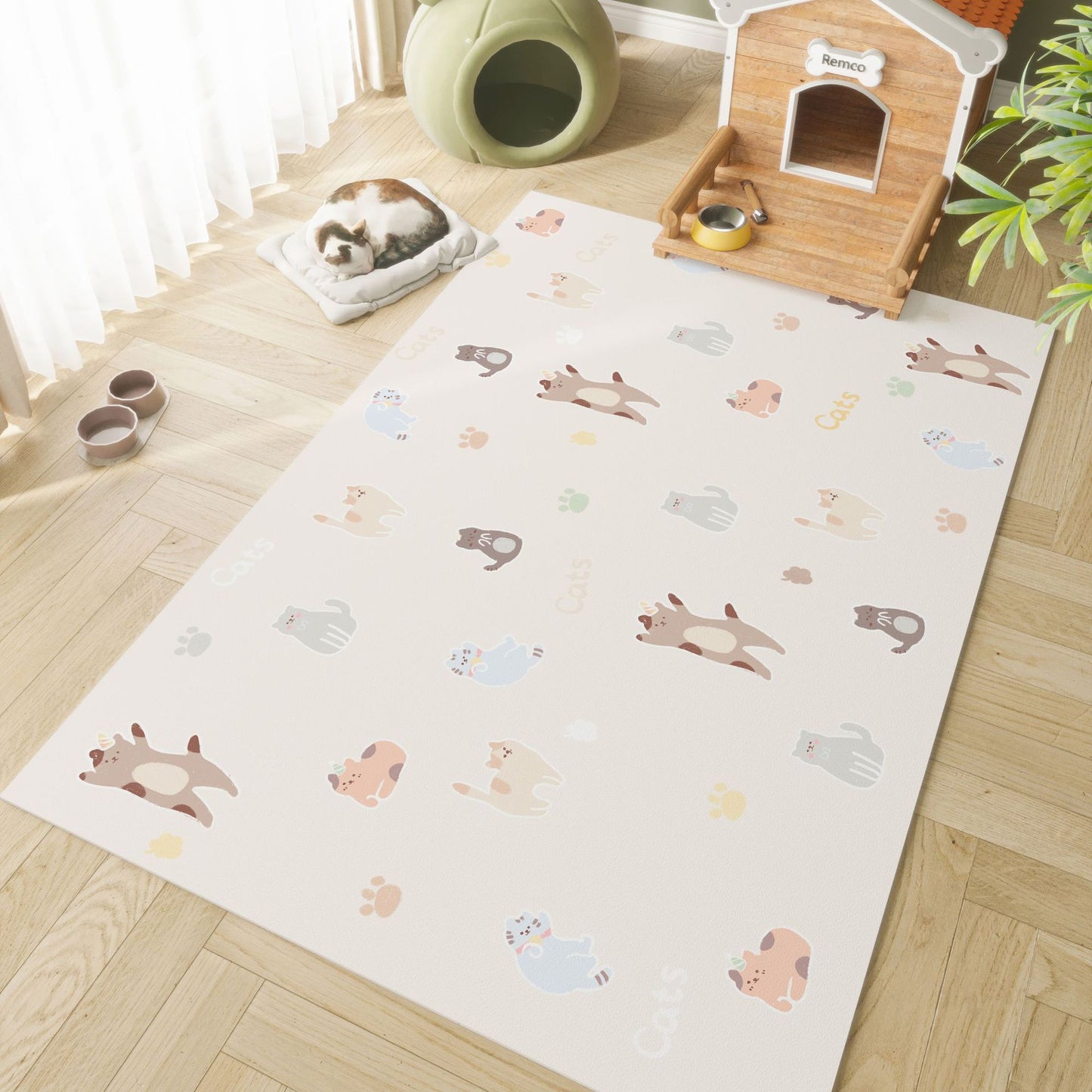 Waterproof pet mat-leather anti-slip pad for Cats & Dogs