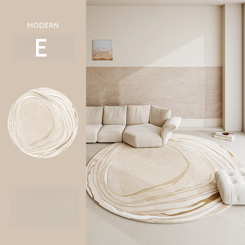 Round Bedroom Rug – Waterproof, Stain-Resistant, Easy-to-Clean Thickened Floor Mat