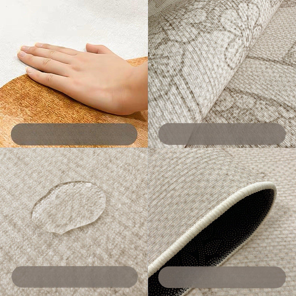 Modern Floral Rug – Black, French-Inspired Rug