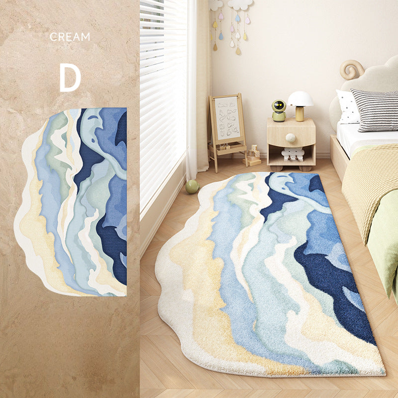 Moss-Inspired Rug – Unique Shape, Plush, Stain-Resistant