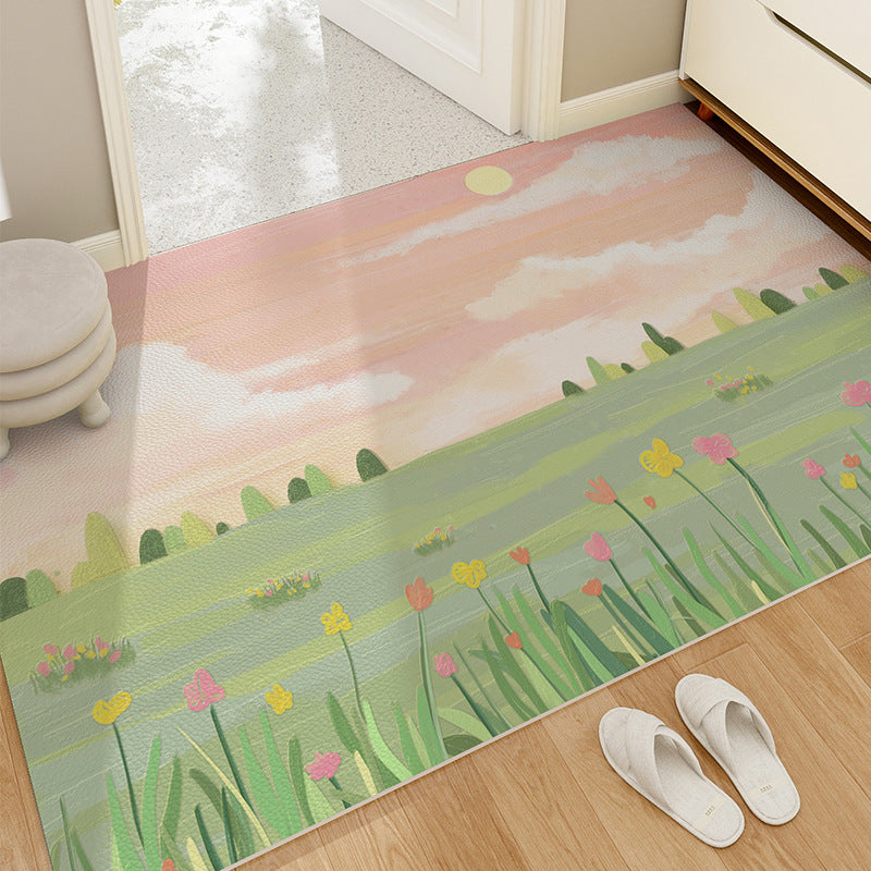 Durable Leather Entry Mat – Customizable PVC Door Mat, Easy Clean