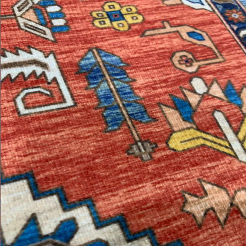 Turkish Persian-Style Rug – Vintage Non-Slip Carpet for Living Room & Bedroom