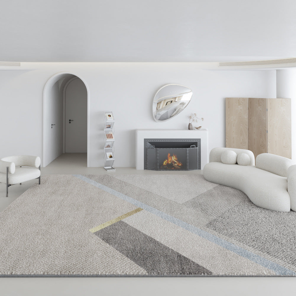 Plush Modern Area Rug – Non-Slip Carpet for Living Room & Bedroom