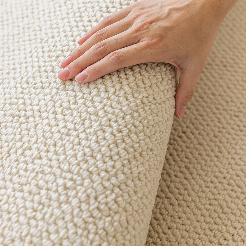 Cream-Colored Woven Bedroom Rug – Scratch-Resistant & Soundproof Carpet