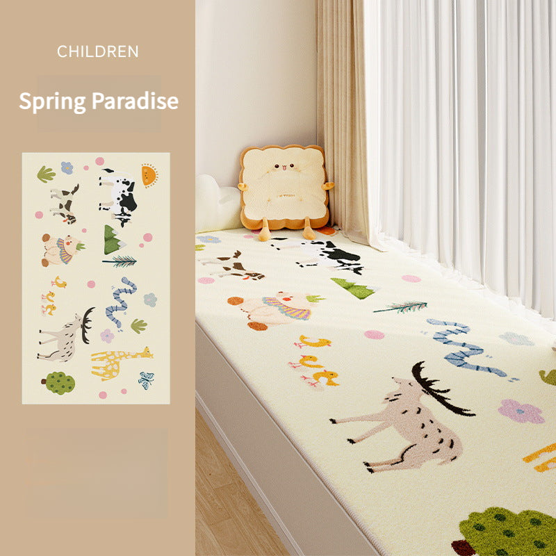 Cartoon Bay Window Cushion – 2025 New Style, Machine-Washable