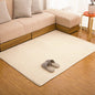 Solid Color Thick Coral Velvet Carpet Modern Living Room Area Carpet Bedroom Bedside Rug Tatami Crawling Mat Home Decoration