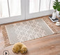 Luxury Bohemia Ethnic Style Cotton Linen Soft Carpet Handmade Tassel Rug Living Room Bedside Floor Mat Pad Home Boho Decoration