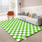 Checkerboard Solid Color Carpets Large Area Rugs for Living Room Non-slip Green Floor Mat Soft Bedside Rug girl bedroom decor