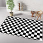 Checkerboard Printe Carpets Large Area Rugs for Living Room Non-slip Kid Play Mat Soft Bedside black Rug Floor Mat bedroom decor