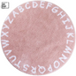 Round Kids ABC Fluffy Rugs Soft Alphabet Nursery Rug Absorbent Non Slip Educational Carpet for Children Toddlers Bedroom