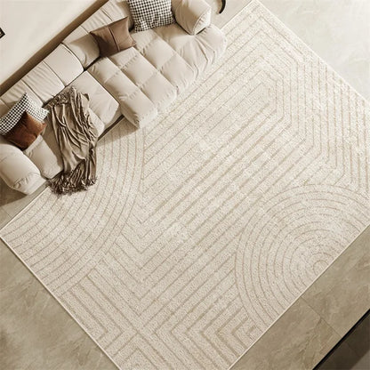 Minimalist Cream Style Living Room Large Area Light Luxury Bedroom Rug