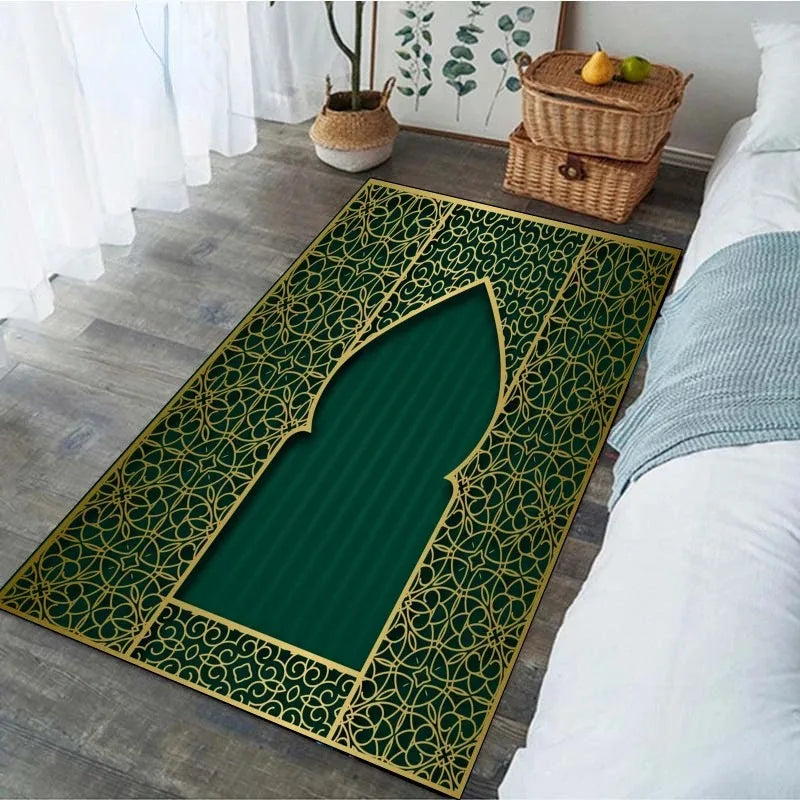 Religious Carpet Turkish Prayer Rug Ramadan for Woman Personalize Mat