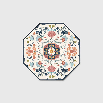 Creative Octagon Retro Elegant Rug European Pastoral Style Rug