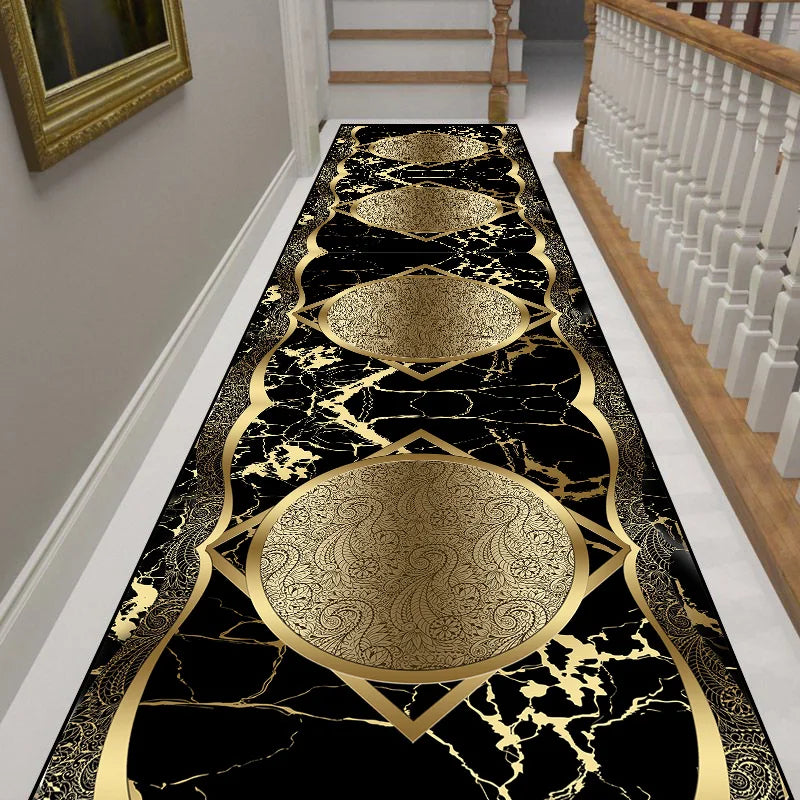 Bohemian Long Corridor Carpet Luxury European Decoration Hallway Rug