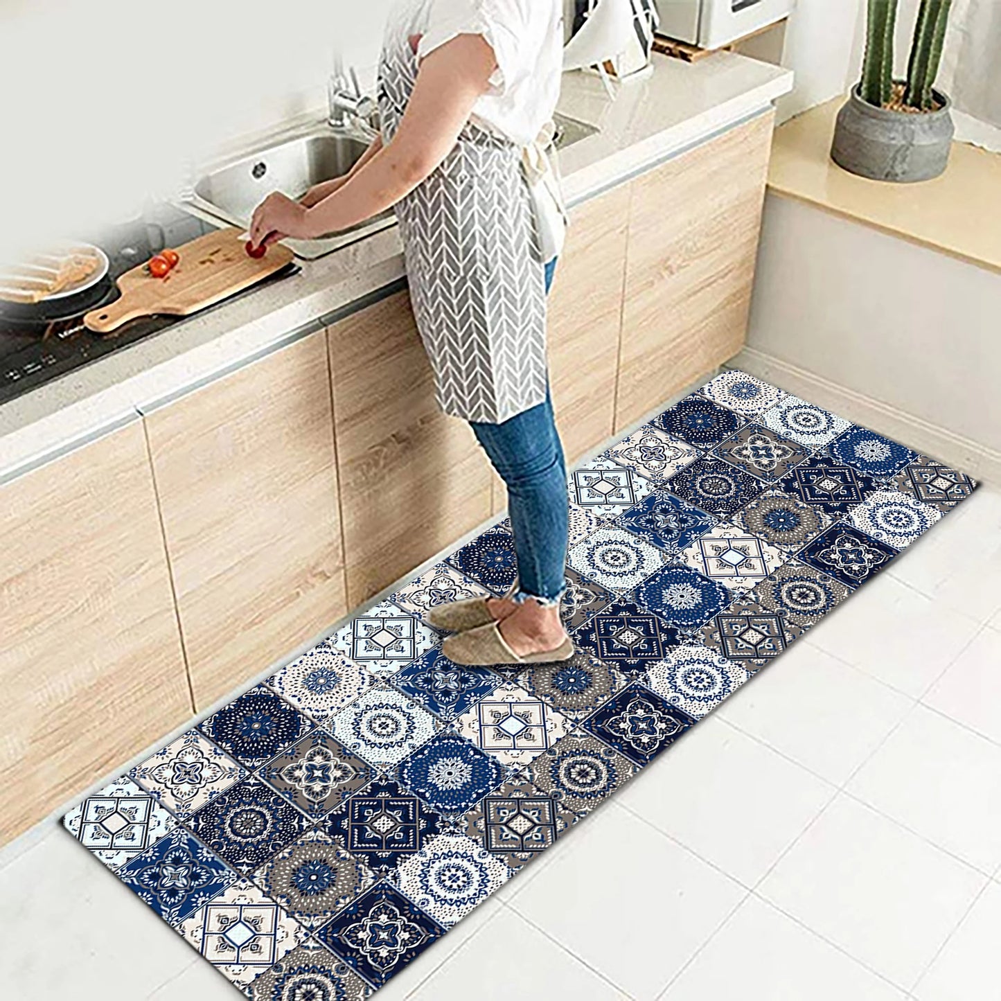 Floor Mat for Kitchen Nordic  Floor Waterproof Rug