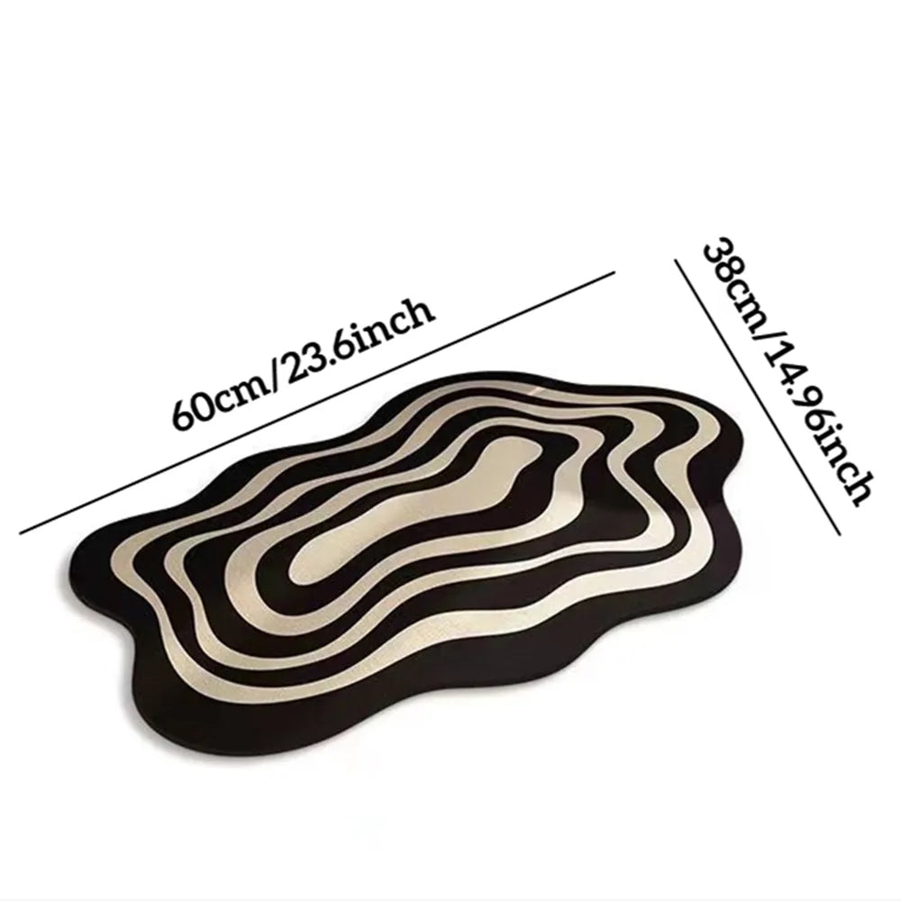 Super Absorbent Bathroom Mat Non-Slip Diatom Mud Toilet Mat