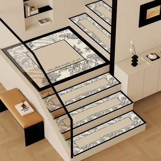 Rubber Self-adhesive Stair Tread Anti-slip Rug