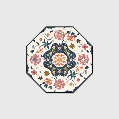 Creative Octagon Retro Elegant Rug European Pastoral Style Rug