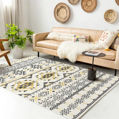 Turkish Ethnic Style Living Room Rug Luxury Home Bedroom Carpet