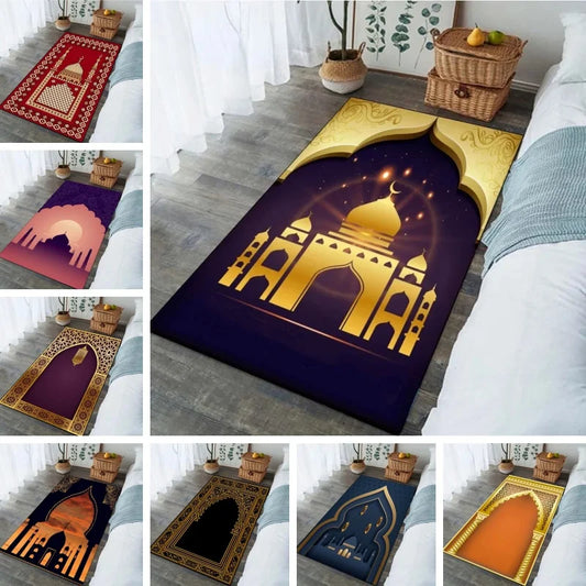 Religious Carpet Turkish Prayer Rug Ramadan for Woman Personalize Mat