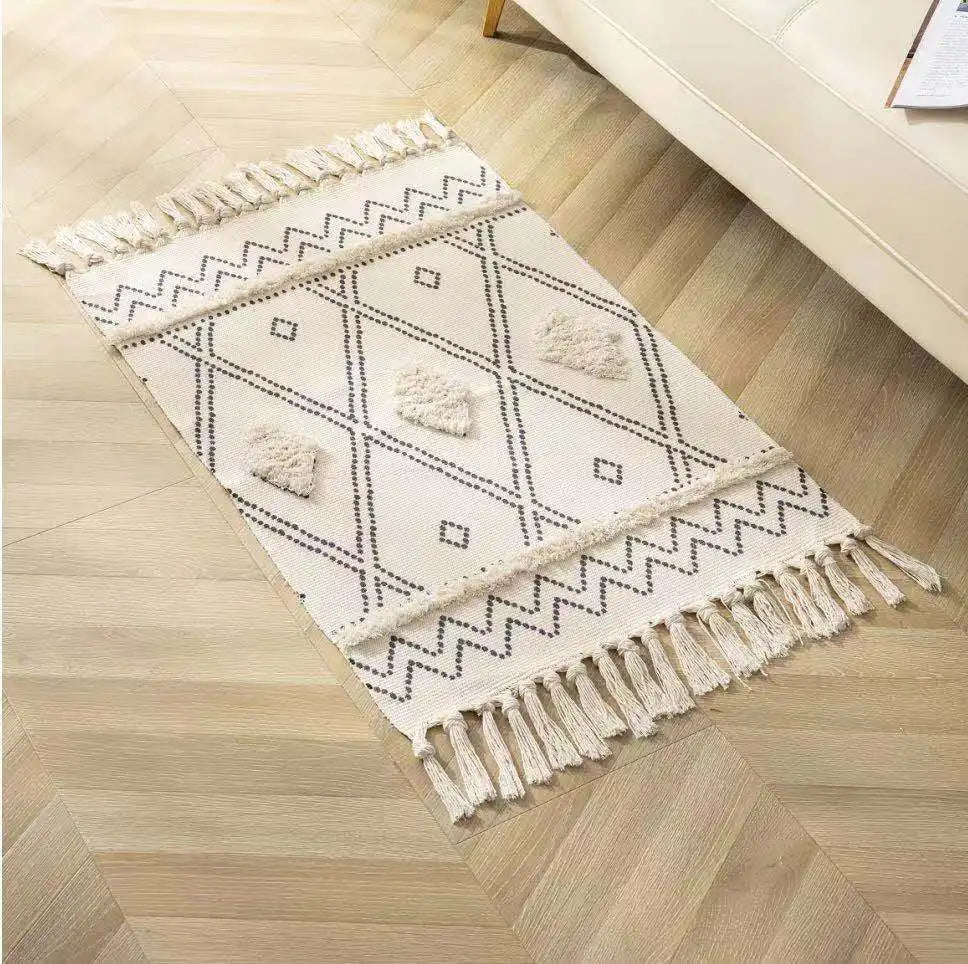 Nordic Style Bathroom Area Rug Entrance Doormat Simple Car Feet Rug