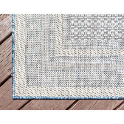 Outdoor Rectangle Rug Border Collection Patio Rug