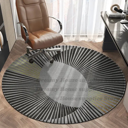 Round Rug Swivel Chair Decor Carpet Sofa Coffee Tables Area Rug