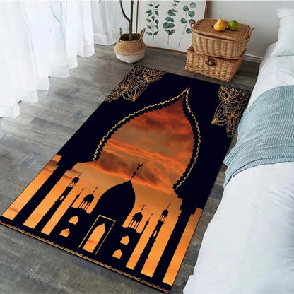 Religious Carpet Turkish Prayer Rug Ramadan for Woman Personalize Mat