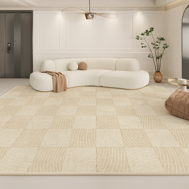 2025 New Cream Loop-Pile Rug – Waterproof & Modern