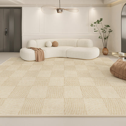 2025 New Cream Loop-Pile Rug – Waterproof & Modern