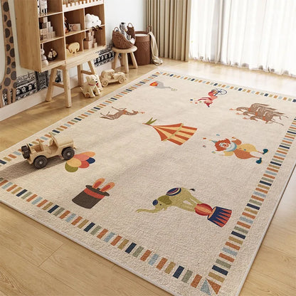 Children's cartoon animal pattern living room non-slip Rug