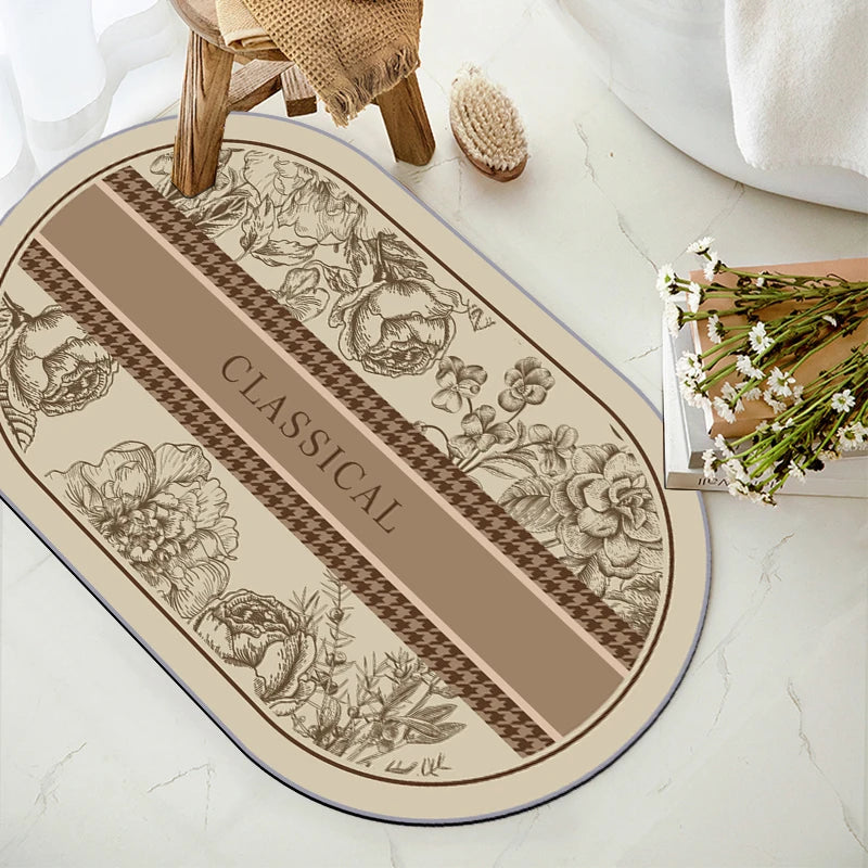 Kitchen Rug Cushioned Anti Fatigue Absorbent  Anti Slip Rug