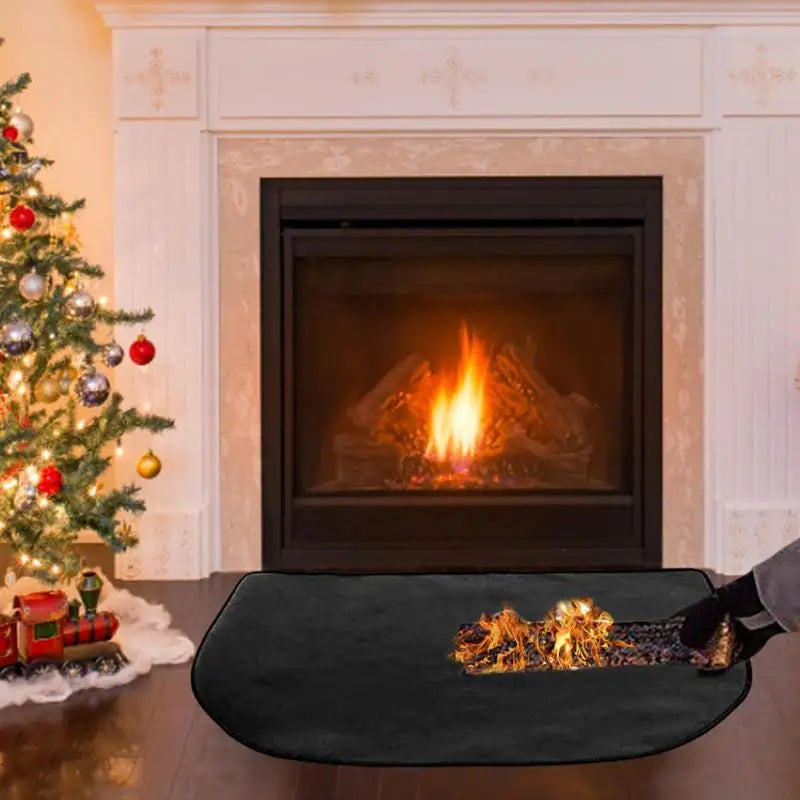 Fireproof Hearth Fireplace Rug Half Round Floor Rug